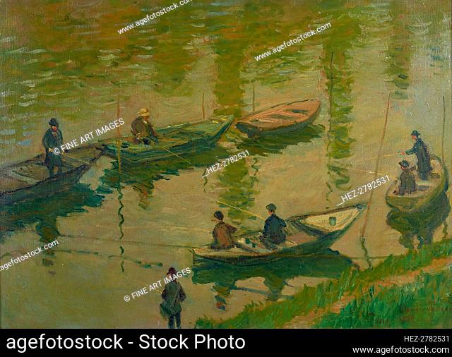 Pêcheurs sur la Seine à Poissy (Fishermen on the Seine at Poissy), 1882. Creator: Monet, Claude (1840-1926)