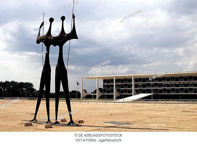 Supreme Court building, by Oscar Niemeye. Brasilia. Brazil