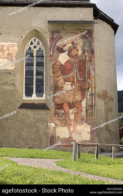Eglise Saint-Georges, Tesido / Taisten, Region du Trentin-Haut-Adige, Tyrol du Sud, Italie, Europe du Sud/Saint Georges Church, Tesido / Taisten