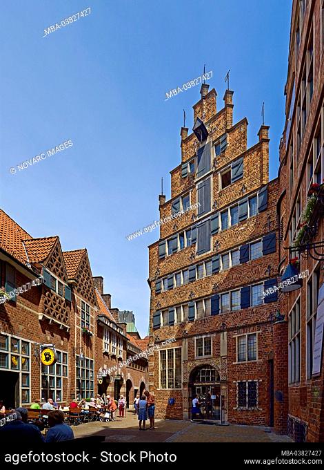 Roselius-Haus in B”ttcherstrasse in the old town of Bremen, Germany