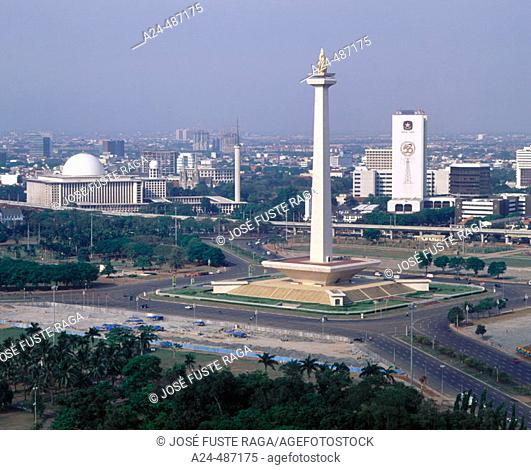 Monas (National Monument). Merdeka Square, Jakarta, Java, Indonesia