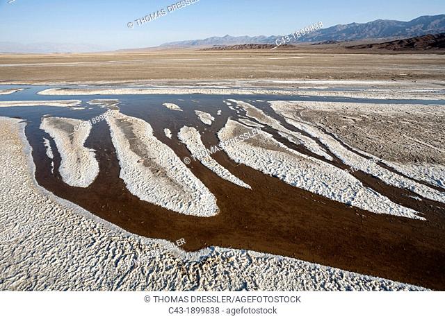 Salt marshes in the central Death Valley  Death Valley National Park, California, USA