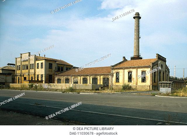 Italy, Lombardy region - Industrial archeology. Snia Viscosa factory at Pavia