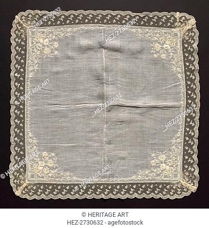 Handkerchief, 1700s. Creator: Unknown
