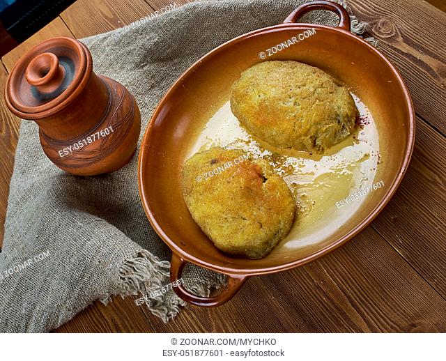 Kalduny - stuffed dumplings made of unleavened dough in Belarusian, Lithuanian, and Polish cuisines