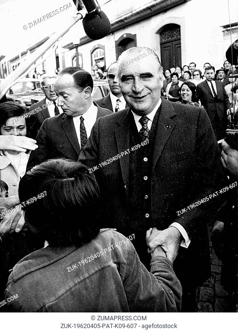 Apr. 5, 1962 - London, England, U.K. - GEORGES POMPIDOU (1911-1974) was a French politician who served as Prime Minister of France and later President of the...