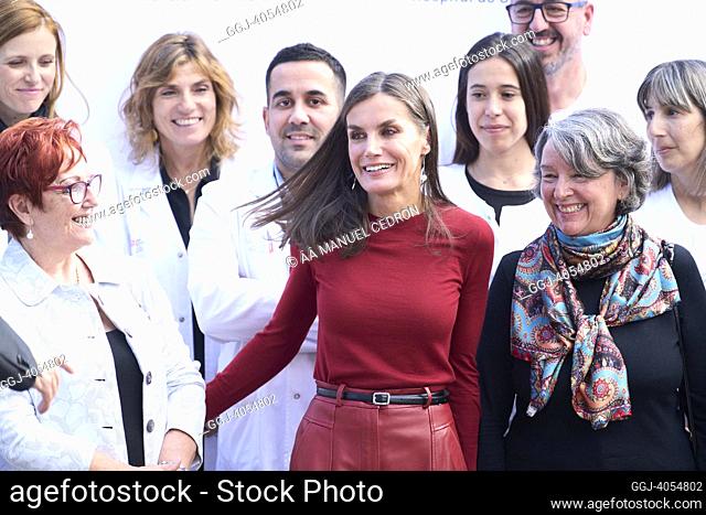 Queen Letizia of Spain attends activity related to mental health and care for intellectual disability at Sant Joan de Deu Health Park on November 23
