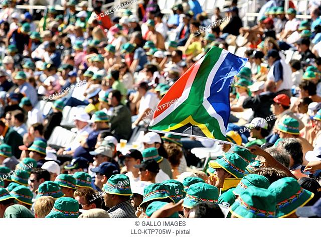 South African Cricket Supporters - Crowd Shot  Newlands Cricket Stadium, Cape Town, South Africa