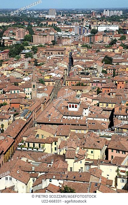 Bologna (Italy), landscape of the historical centre