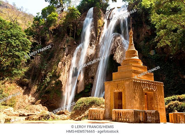 Myanmar Burma, Mandalay division, Pyin U Lwin, Anisakan waterfalls