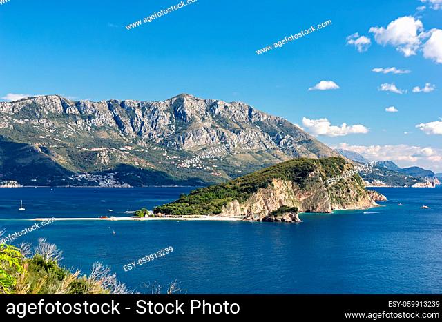 The Sveti Nikola island near Budva, Montenegro