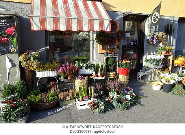 Flower shop, Aspudden neighborhood, Stockholm, Sweden