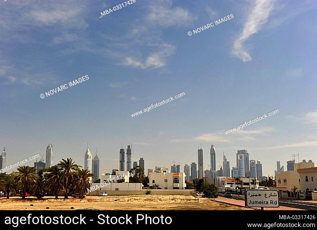 Dubai Marina skyline, United Arab Emirates