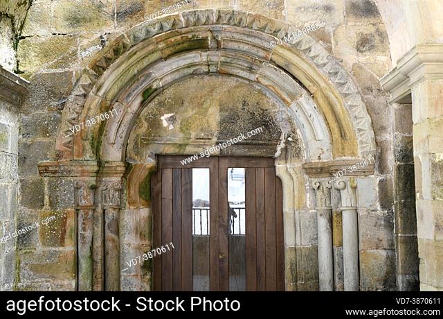 Santa Maria de Valdedios cistercian monastery (13th century). Gospel door. Valdedios, Villaviciosa, Asturias, Spain