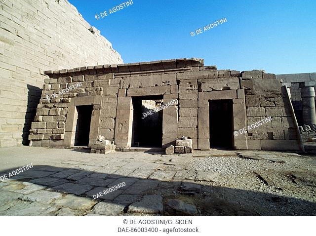 Temple of Seti II, Karnak temple complex (UNESCO World Heritage List, 1979), Egypt. Egyptian civilisation, New Kingdom