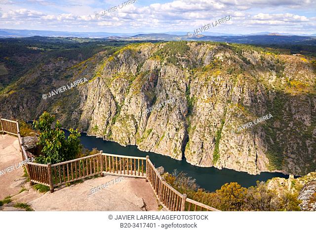 Balcóns de Madrid, Sil river canyon, Ribeira Sacra, Parada de Sil, Ourense, Galicia, Spain