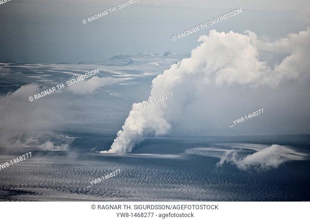 Grimsvotn Volcanic Eruption in the Vatnajokull Glacier, Iceland The eruption began on May 21, 2011 spewing tons of ash, initially the plume was over 20...