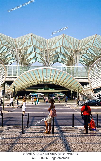 Parque das Nações (Park of the Nations), site of Expo 1998. Gare do Oriente (Orient station), architect Santiago Calatrava. Portugal, Lisbon