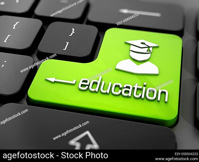 Online education or e learning concept