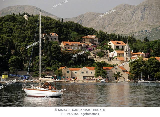 Boats off Cavtat, Dubrovnik-Neretva County, Croatia, Europe