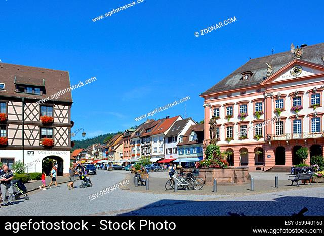 Schwarzwald, Gengenbach, Fachwerkhäuser, Altstadt, Marktplatz