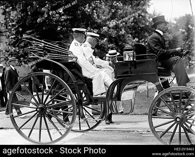 Marshal-Admiral the Marquis Togo Heihachiro and Captain John H. Gibbons..Annapolis, Maryland, 1911. Creator: Harris & Ewing