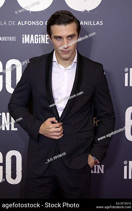 Pol Monen attends to 'Ego' premiere at Capitol Cinema November 29, 2021 in Madrid, Spain