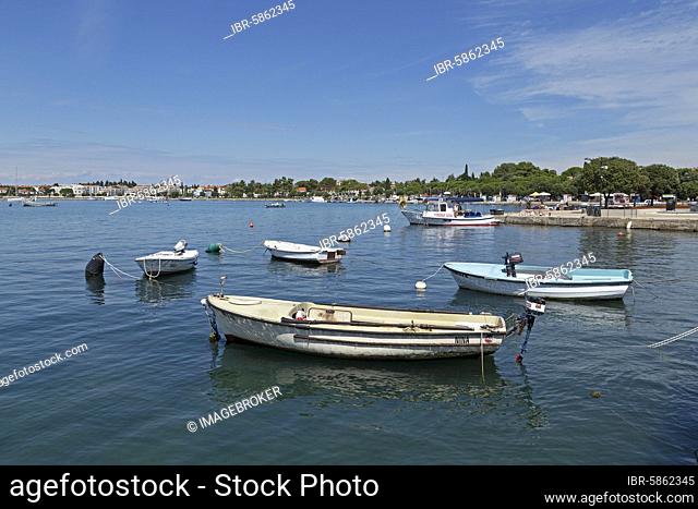 Boats in port, Umag, Istria, Croatia, Europe