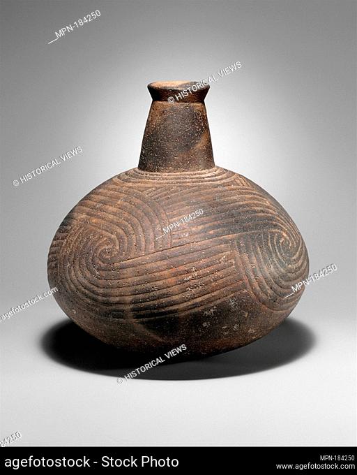 Bottle. Date: 1200-1400; Geography: United States, Arkansas; Culture: Caddoan; Medium: Ceramic; Dimensions: H. 8 x W. 7 1/4 in. (20.3 x 18