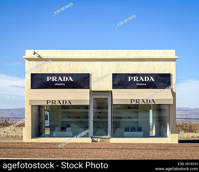Prada Marfa is a permanent sculptural art installation by artists Elmgreen and Dragset, Valentine, TX