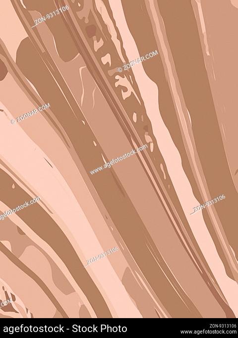 Striped wavy background in earth tone colour. Vector illustration