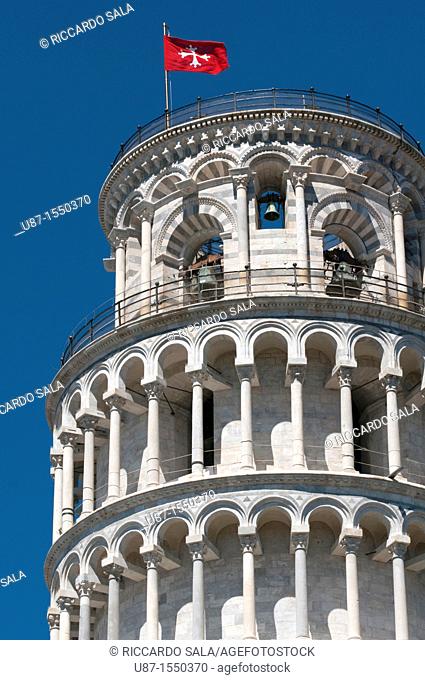 Italy, Tuscany, Pisa, Piazza dei Miracoli, Leaning Tower