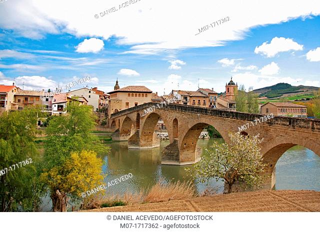 Santiago Way trough Puente La Reina, Navarre, Spain