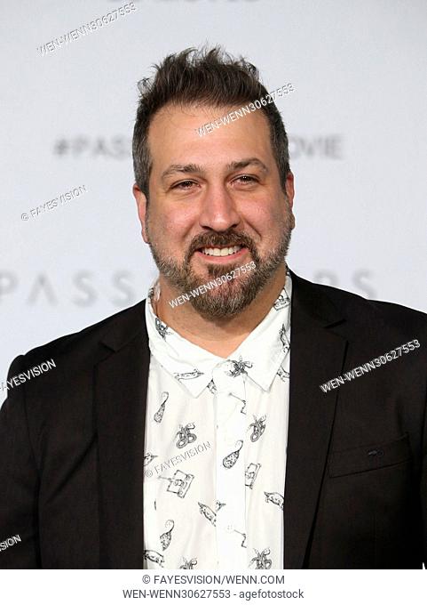 Premiere Of Columbia Pictures' 'Passengers' Featuring: Joey Fatone Where: Westwood, California, United States When: 15 Dec 2016 Credit: FayesVision/WENN