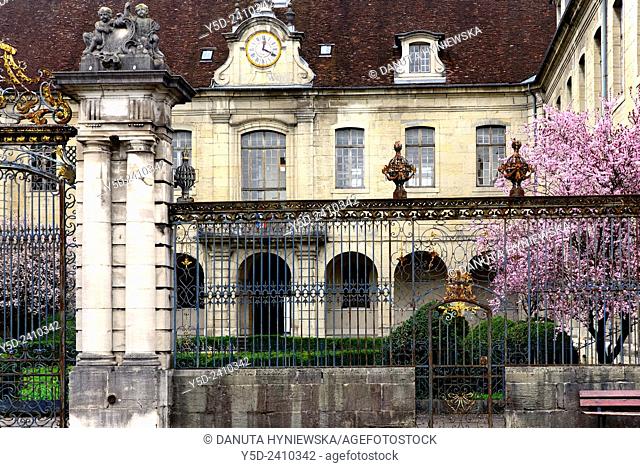 Hôtel-Dieu - hostel of God is the old name given to the principal hospital in French towns, Hôtel-Dieu in Lons-le-Saunier- capital of Jura department -...