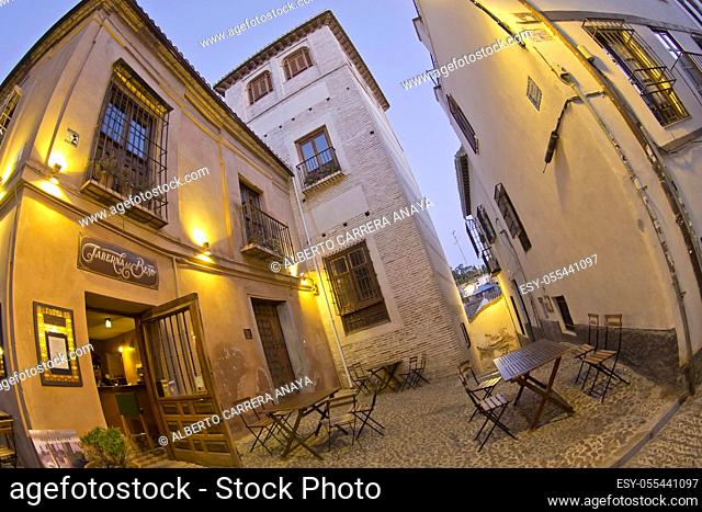 Albaicín Neighborhood, Albaycín, Albayzín, UNESCO World Heritage Site, Granada, Andalucía, Spain, Europe