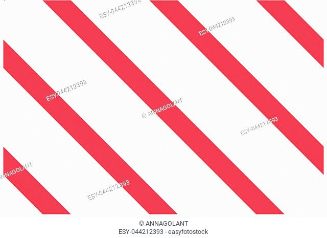 Seamless pattern. Pink-red Stripes on white background. Striped diagonal pattern For printing on fabric, paper, wrapping, scrapbooking, websites