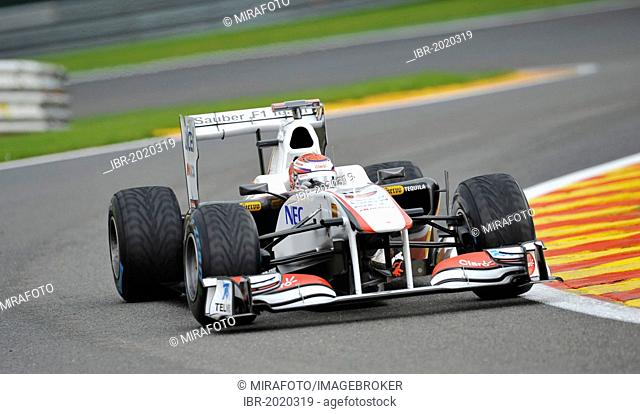 Kamui Kobayashi, JPN, Sauber, Formula 1, Belgian Grand Prix 2011, Spa-Francorchamps race track, Belgium, Europe