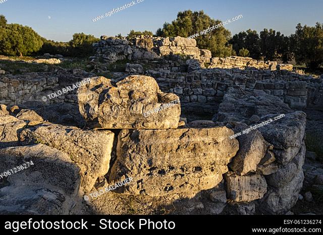 Son Fornés, archaeological site of prehistoric era, Montuiri, Mallorca, Spain