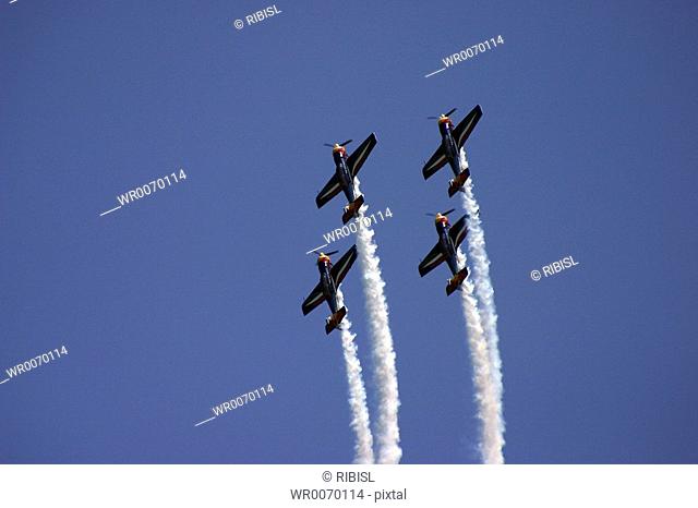 formation flight at a airshow