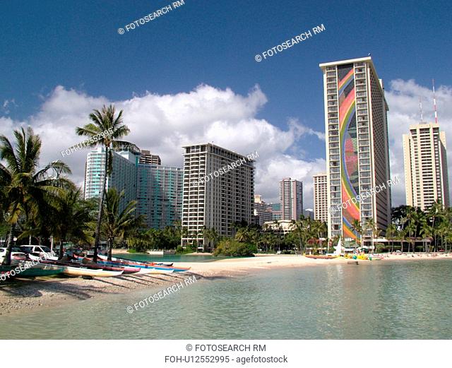 Waikiki, Honolulu, Oahu, HI, Hawaii, Hilton Hawaiian Village, Lagoon