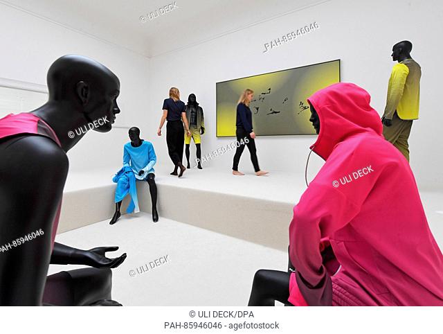 The room installation 'Decorum' by the artist Michael Mueller is presented in the Staatliche Kunsthalle Baden-Baden in Baden-Baden, Germany, 24 November 2016