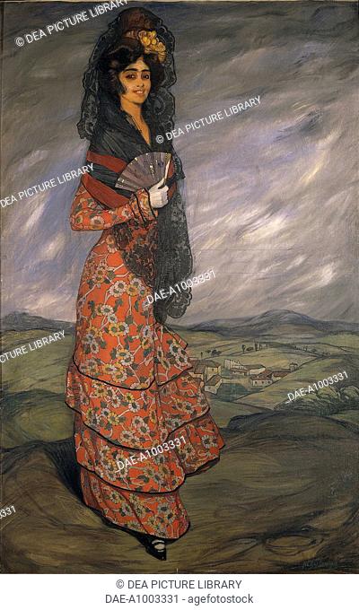 Ignacio Zuloaga y Zabaleta (1870 -1945), Lola the Gypsy Woman.  Trieste, Museo Revoltella, Galleria D'Arte Moderna (Art Gallery)