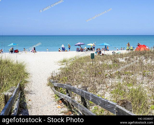Manasota Beach on Manasota Key on the Gulf of Mexico in Englewood Florida in the United States