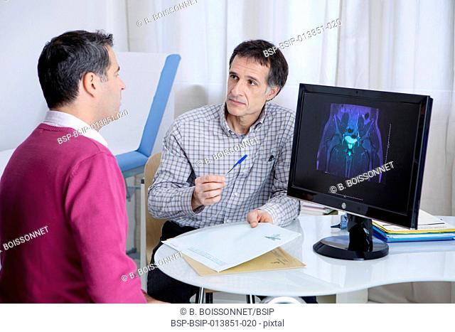 Urology consultation man