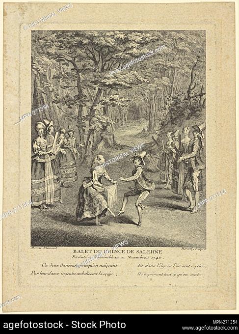 Balet du Prince de Salerne, performed at Fontainebleau in November 1746 Additional title: Child grape pickers. Horéolly, fl
