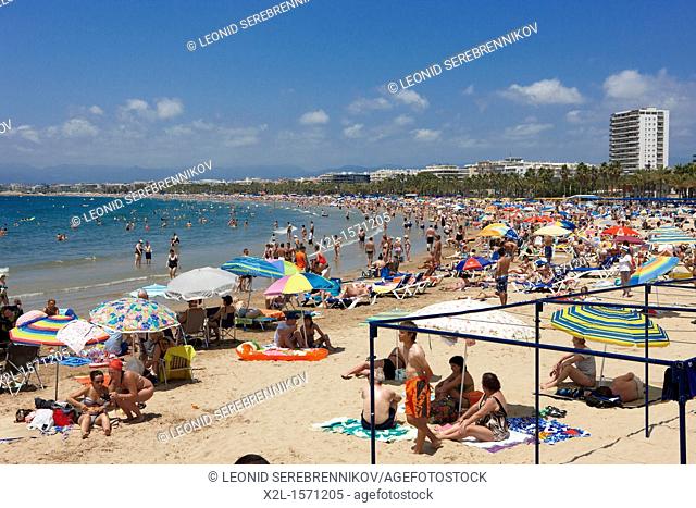 Llevant beach. Salou, Catalonia, Spain