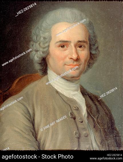 Portrait of Jean-Jacques Rousseau (1712-1778). Creator: La Tour, Maurice Quentin de (1704-1788)