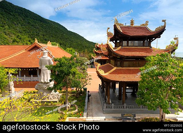 Beautiful Buddhist Pagoda In Ho Quoc Temple in Phuquoc, Vietnam