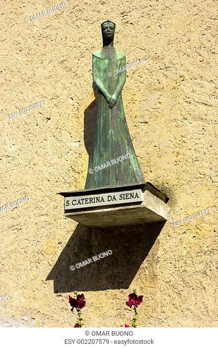 Saint Catherine of Siena statue